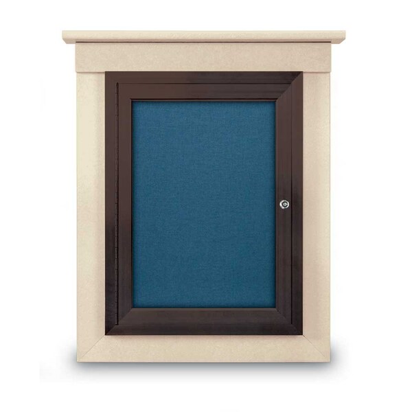 United Visual Products Sliding Glass Enclosed Letterboard, 48"x3, UV9005ACS-BLACK-GREY UV9005ACS-BLACK-GREY - main
